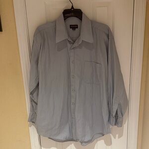 Zanzara Men's Light Blue Dress Shirt – Classic Button-Down